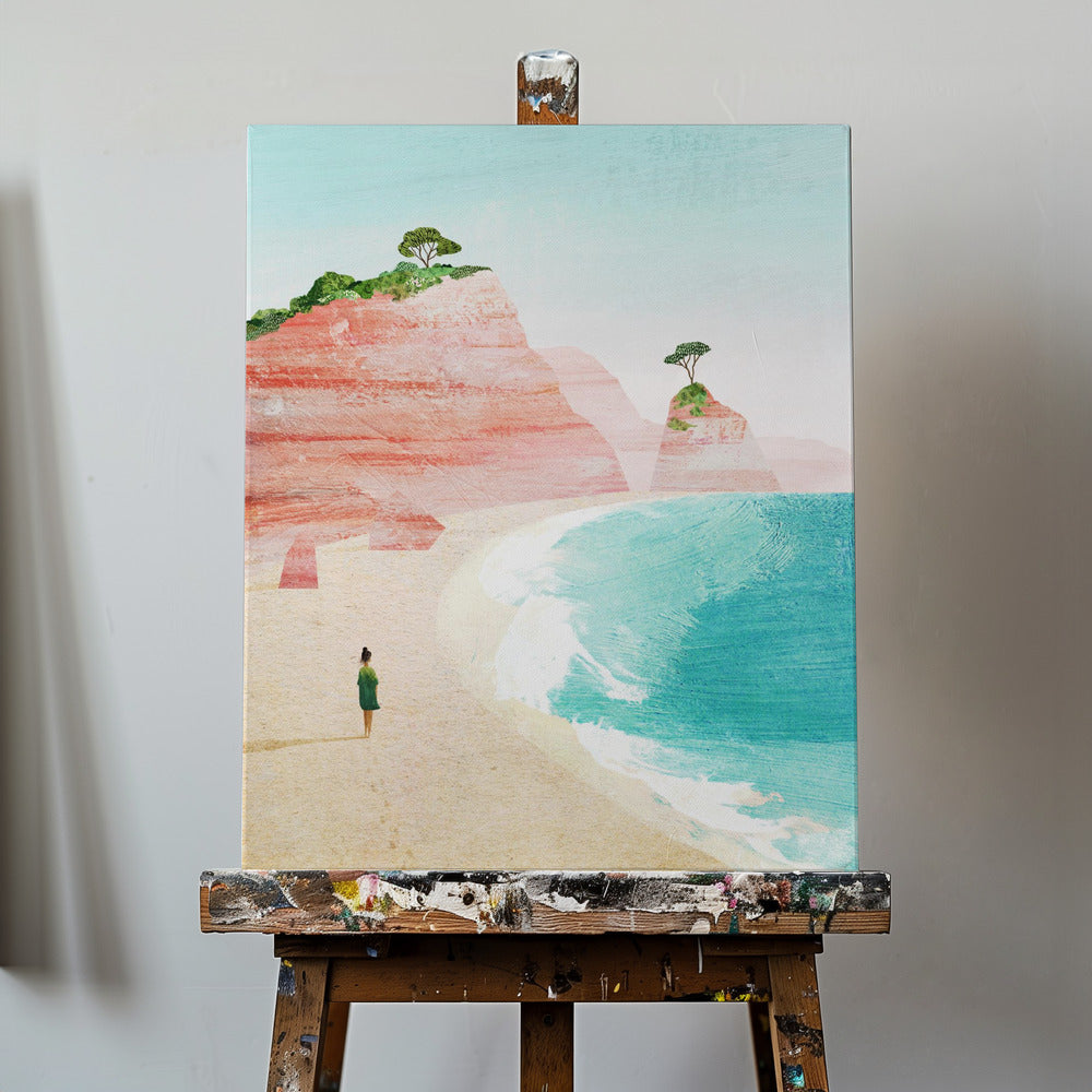 Strandmädchen iv | Leinwand-Bilder