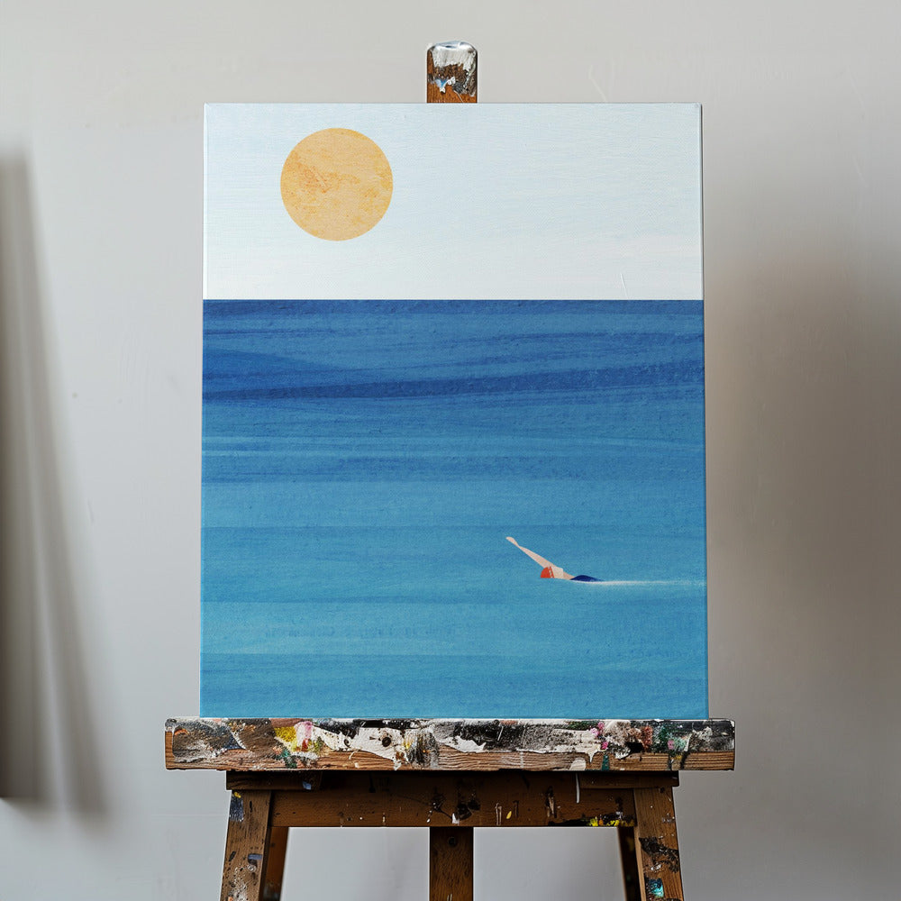 Schwimmen im Meer | Leinwand-Bilder