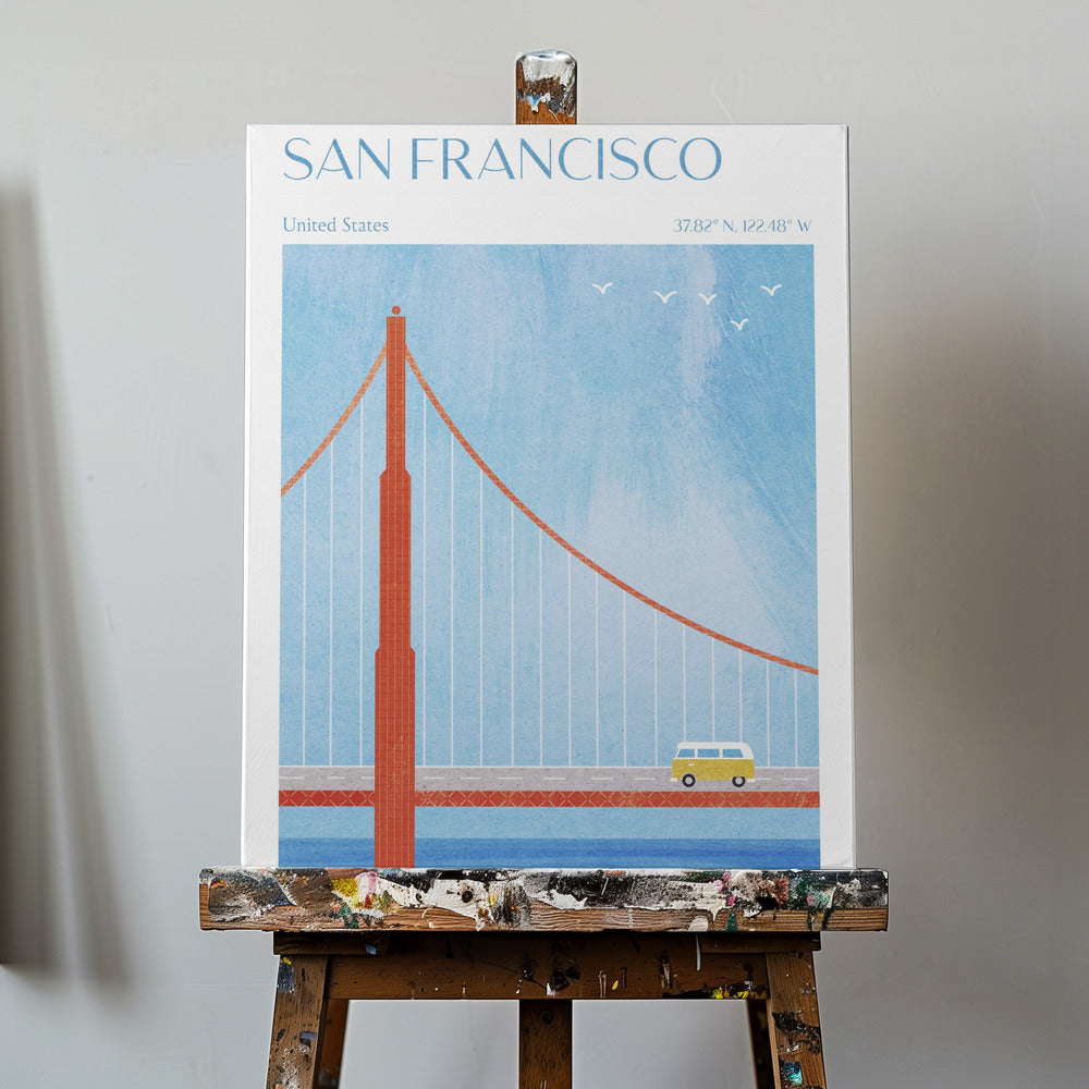 San Francisco, Golden Gate Bridge | Leinwand-Bilder