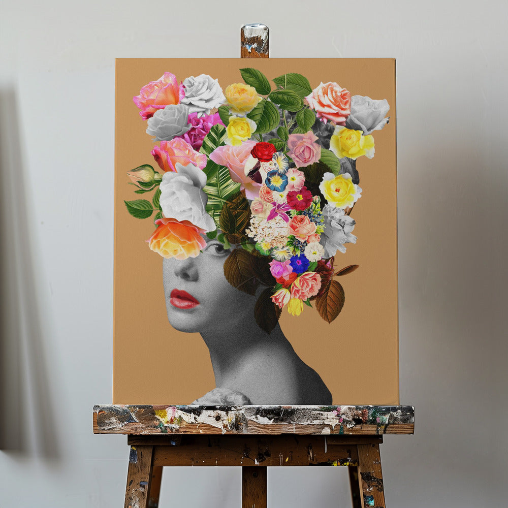 Floral portrait | Canvas