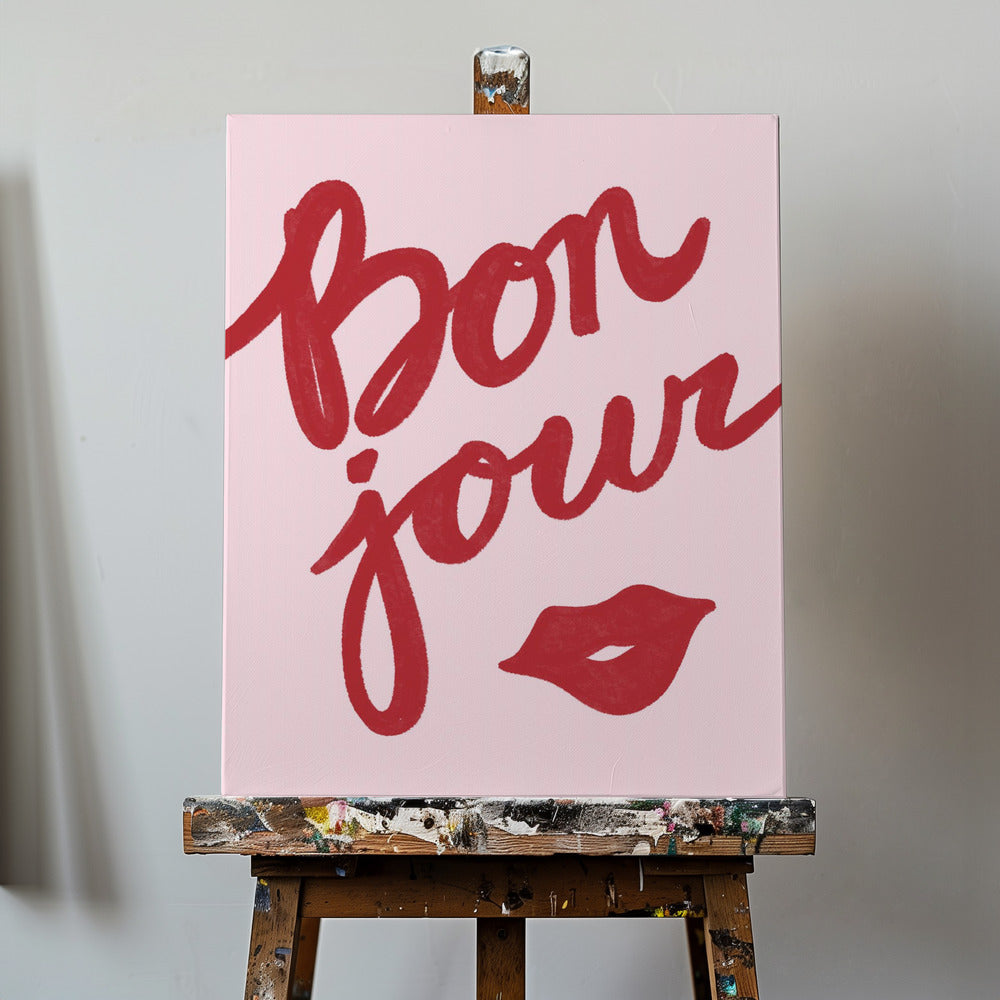 Bonjour Kiss | Canvas