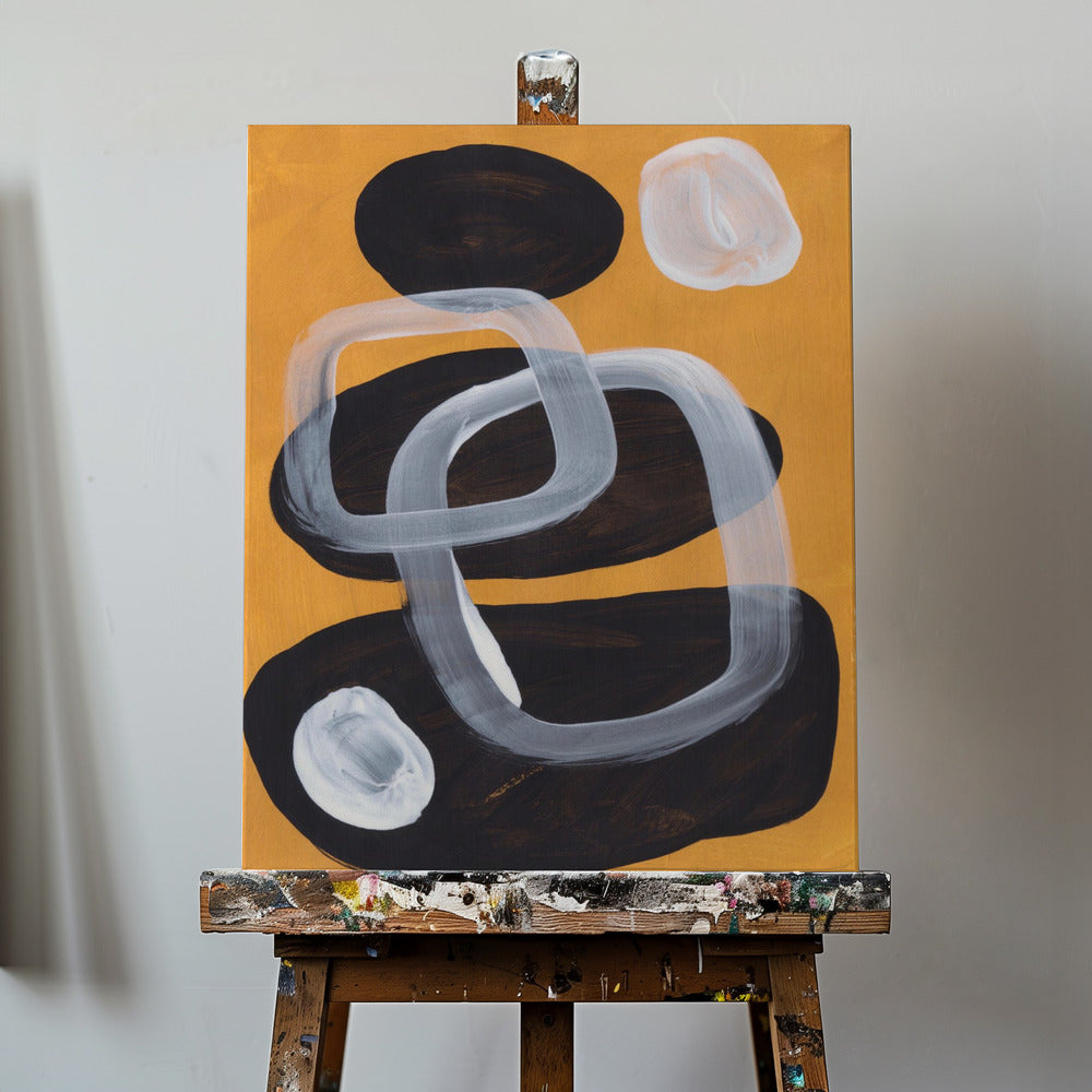 Senfgelb aus der Mitte des Jahrhunderts | Leinwand-Bilder