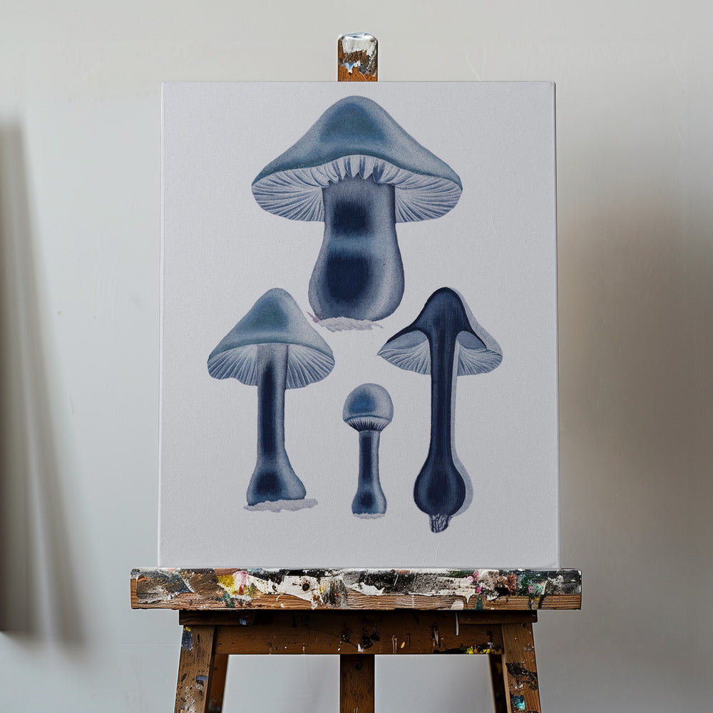 Agaricus Bulbosus - Blue | Canvas