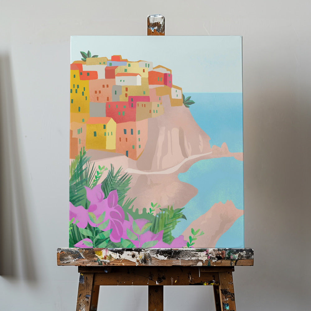 Cinque Terre, Italien | Lærredsbilleder