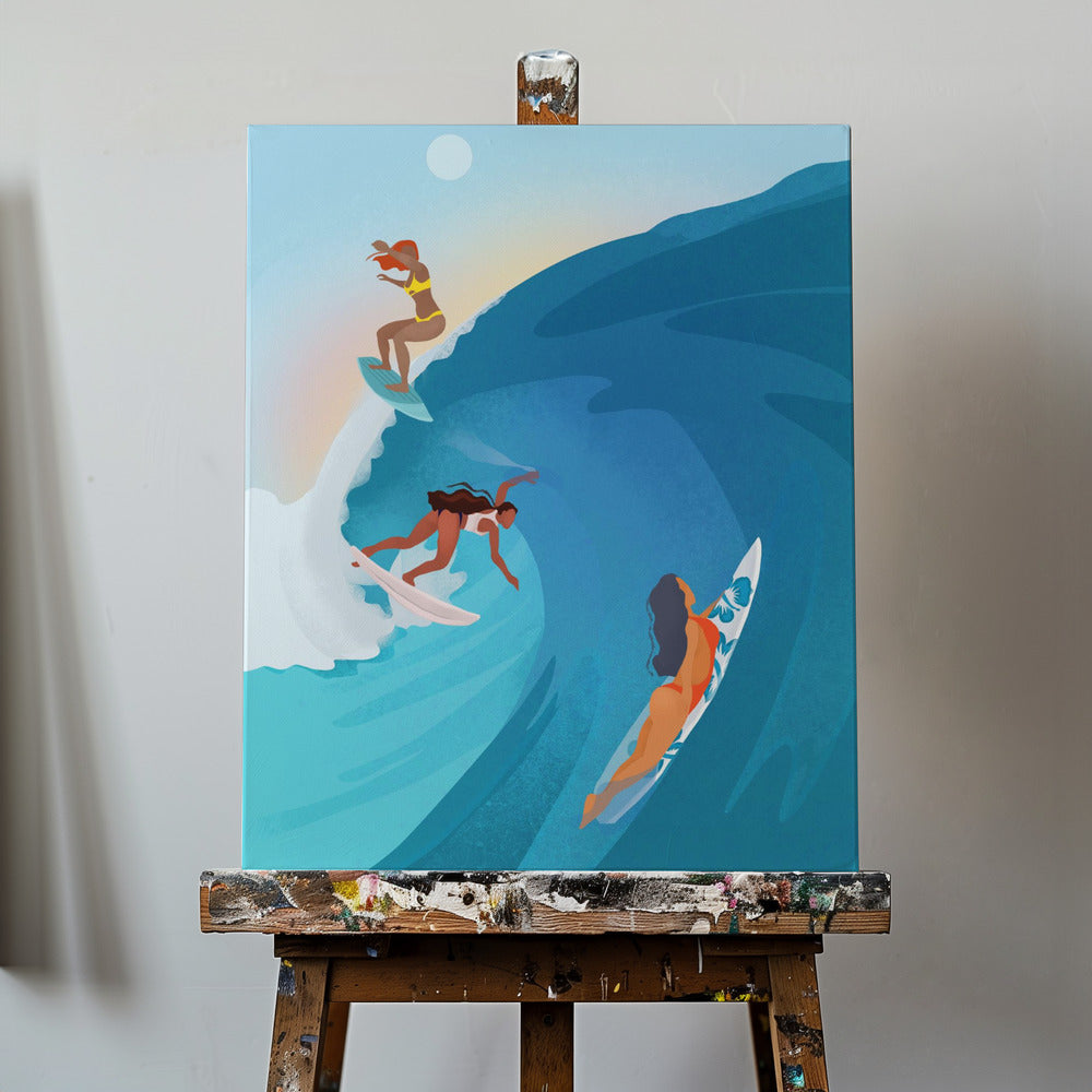 Surfere | Lærredsbilleder