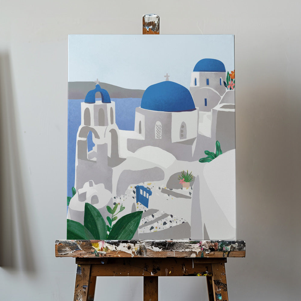 Santorini-øen | Lærredsbilleder