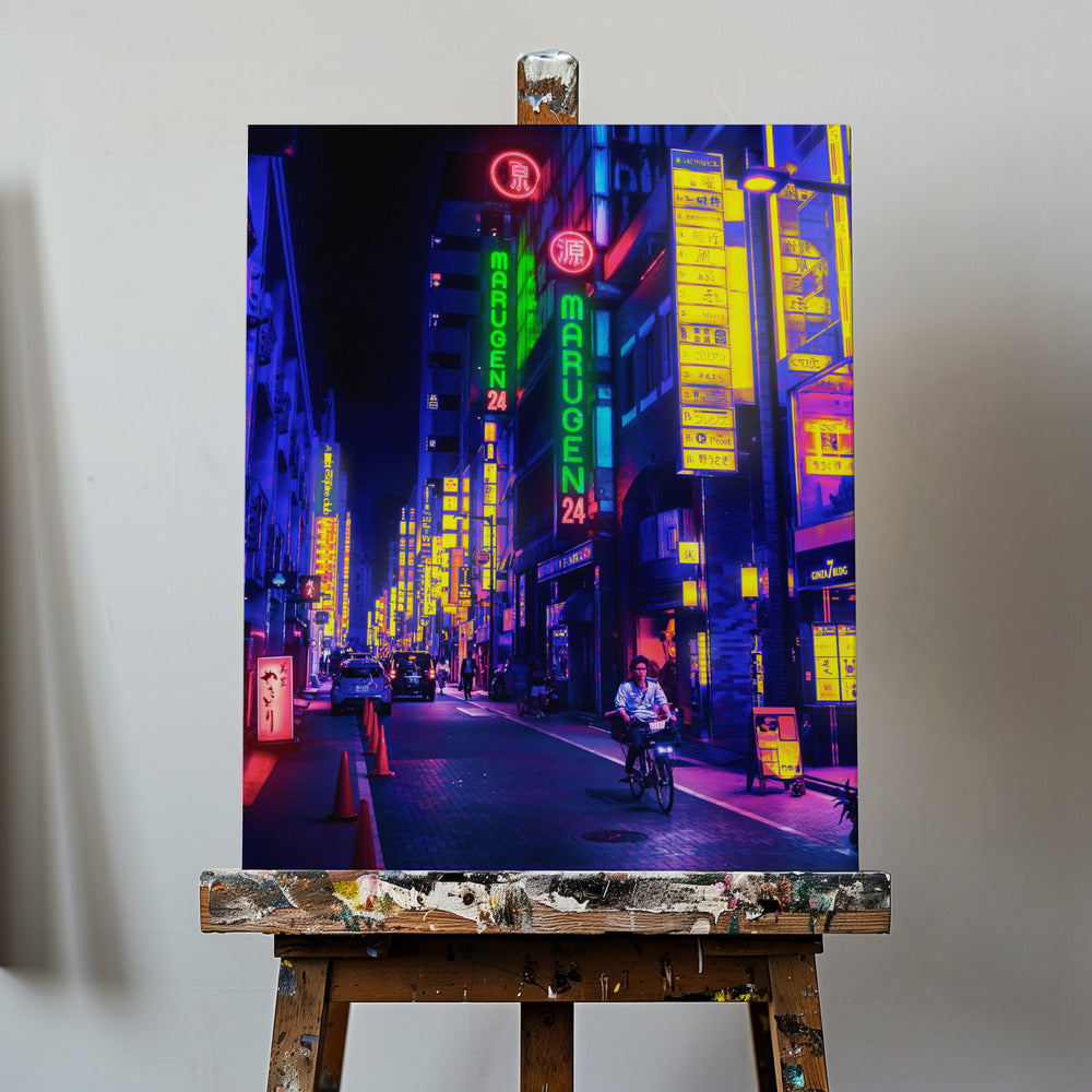 Neonstraße | Leinwand-Bilder
