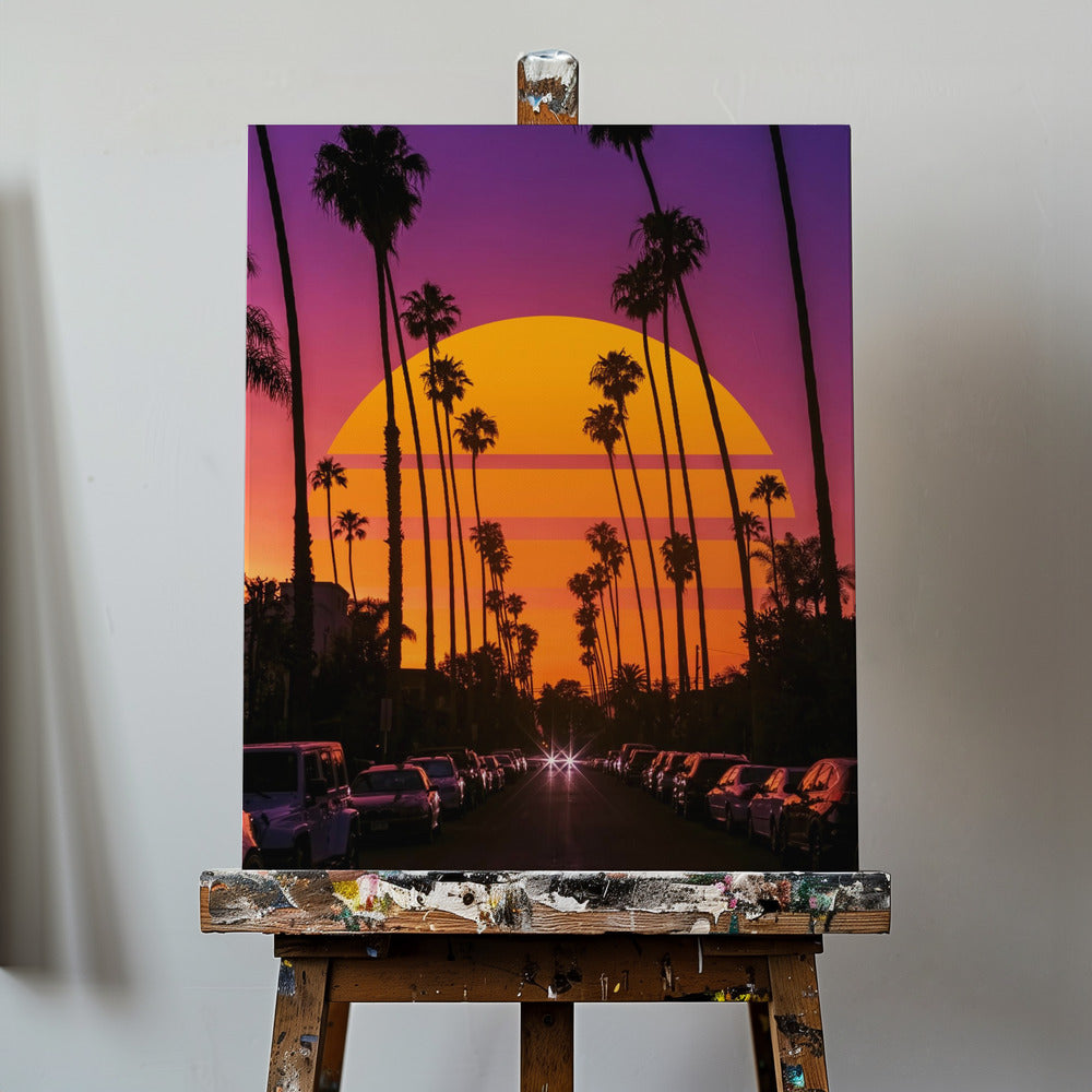Atardecer retro | Impresiones en Lienzo