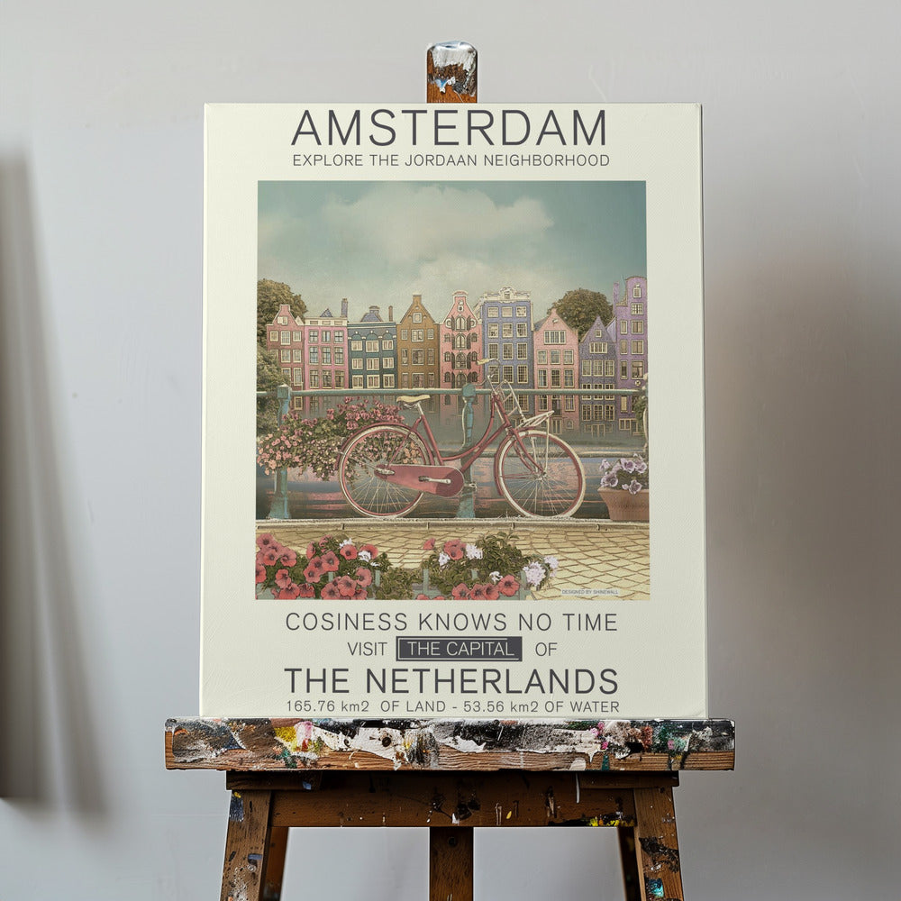 Amsterdamin painatus | Canvastaulut