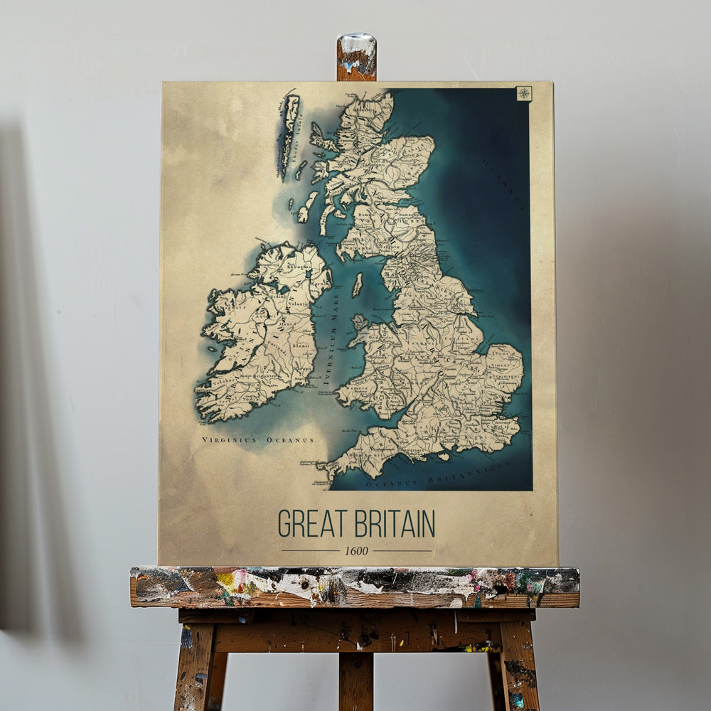 Great Britain map | Canvas