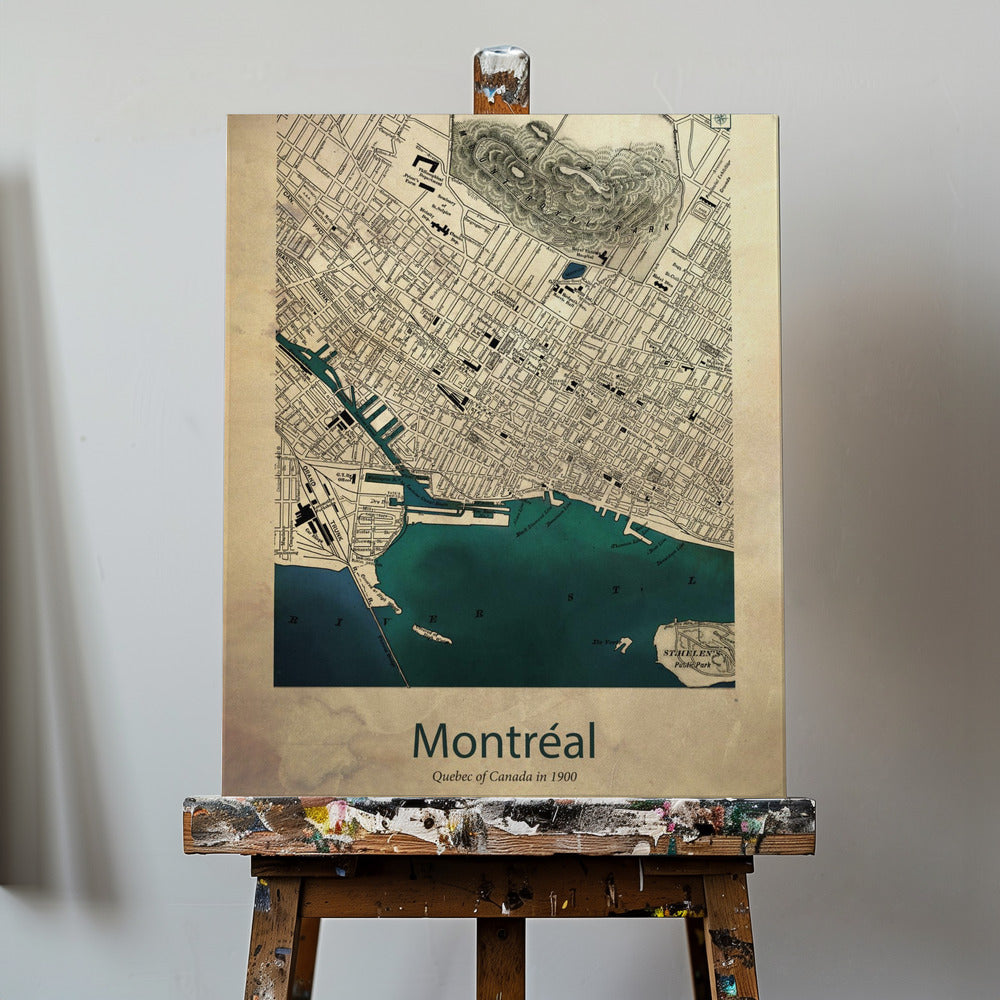 Montreal map | Canvas