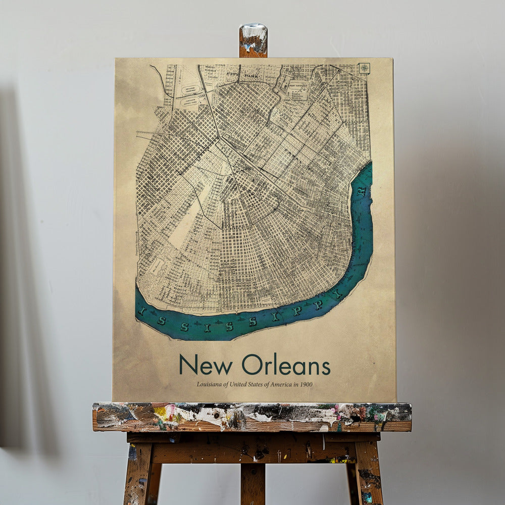 New Orleans map | Canvas