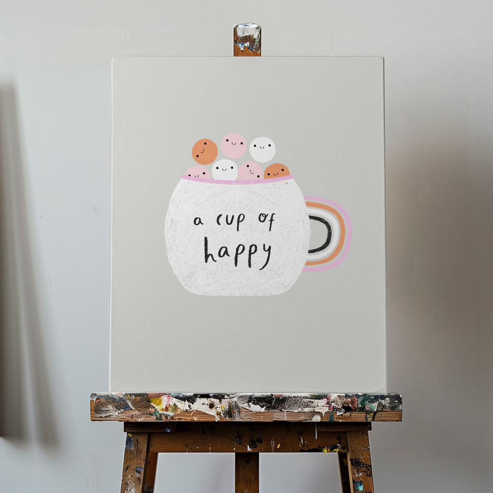 Kupillinen onnellisuutta | Canvastaulut