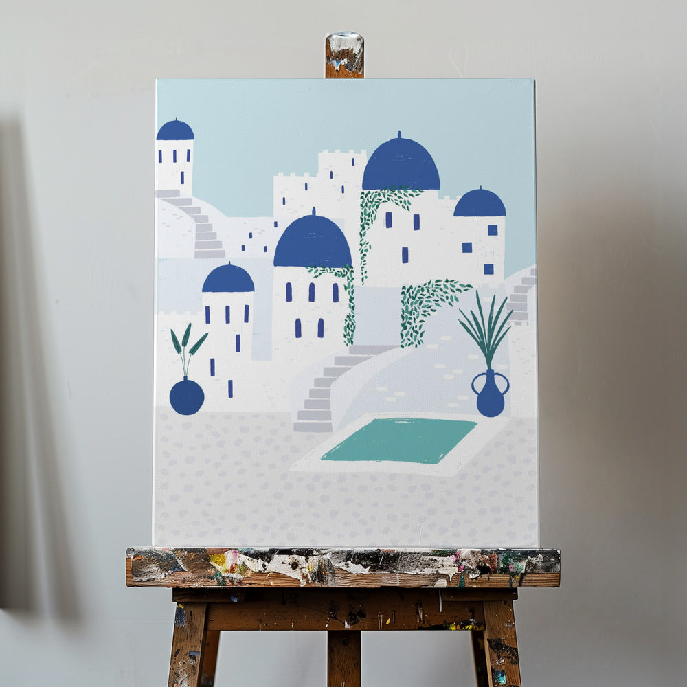 Santorini | Canvastaulut