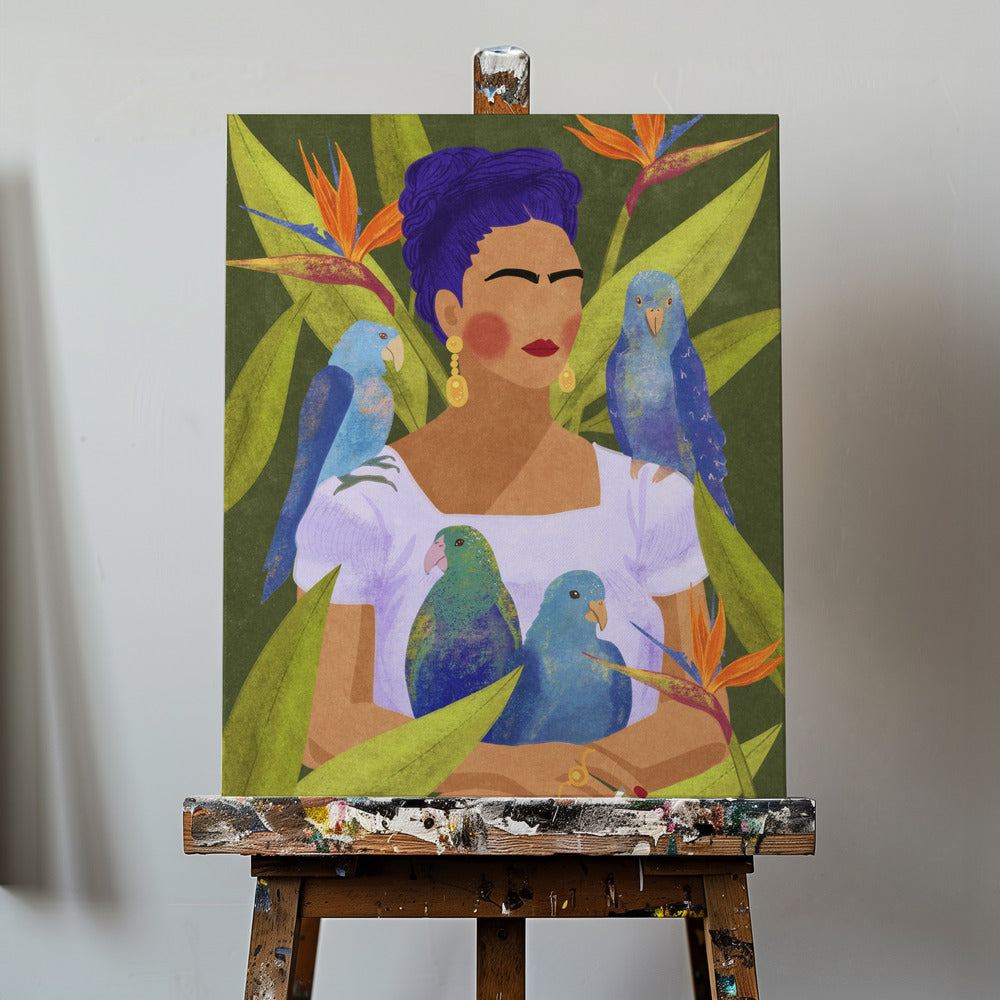 Frida i ptaki | Wydruki na łótnie