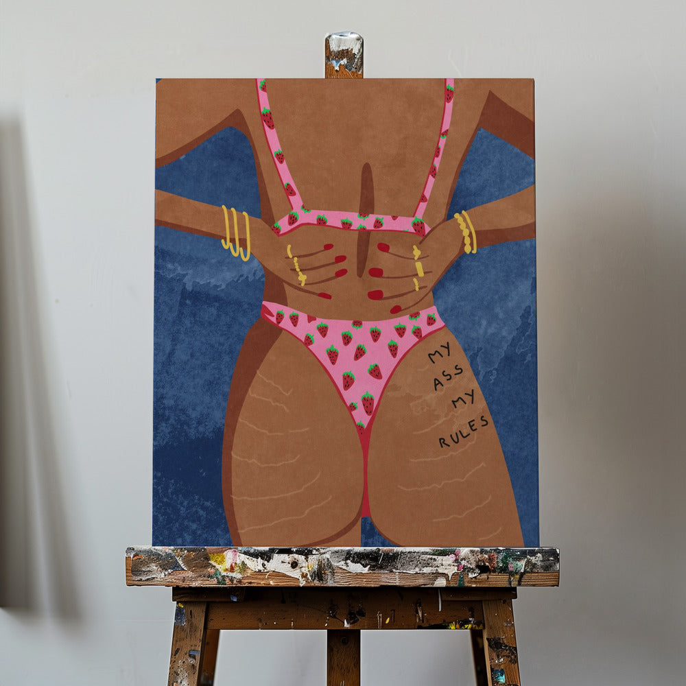 Mon cul mes règles | Tableaux sur Toile
