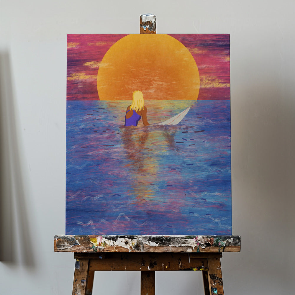 Surffaajatyttö | Canvastaulut