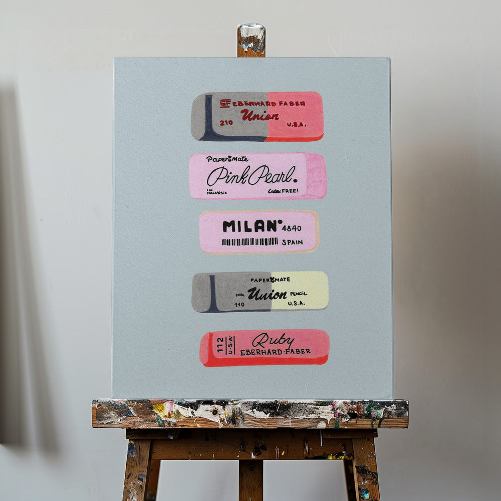 Erasers Art Print | Canvas