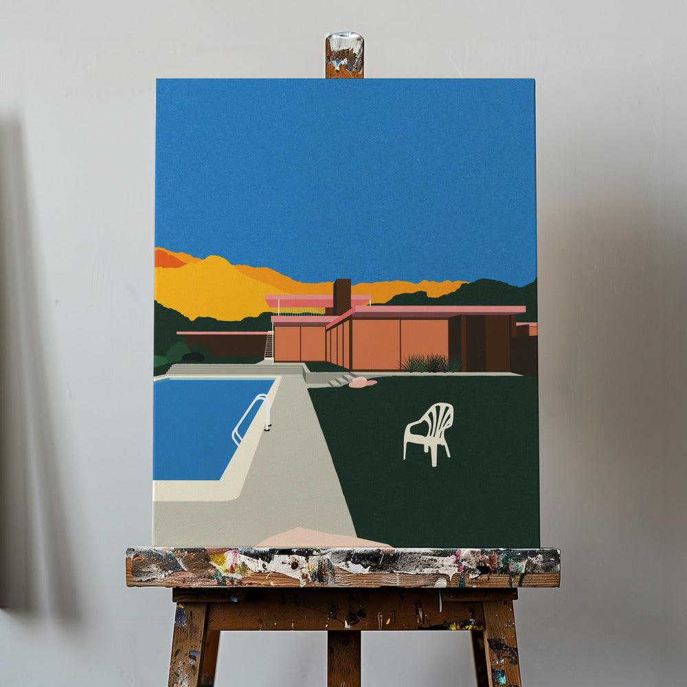 Kaufmann Desert House am Pool | Leinwand-Bilder