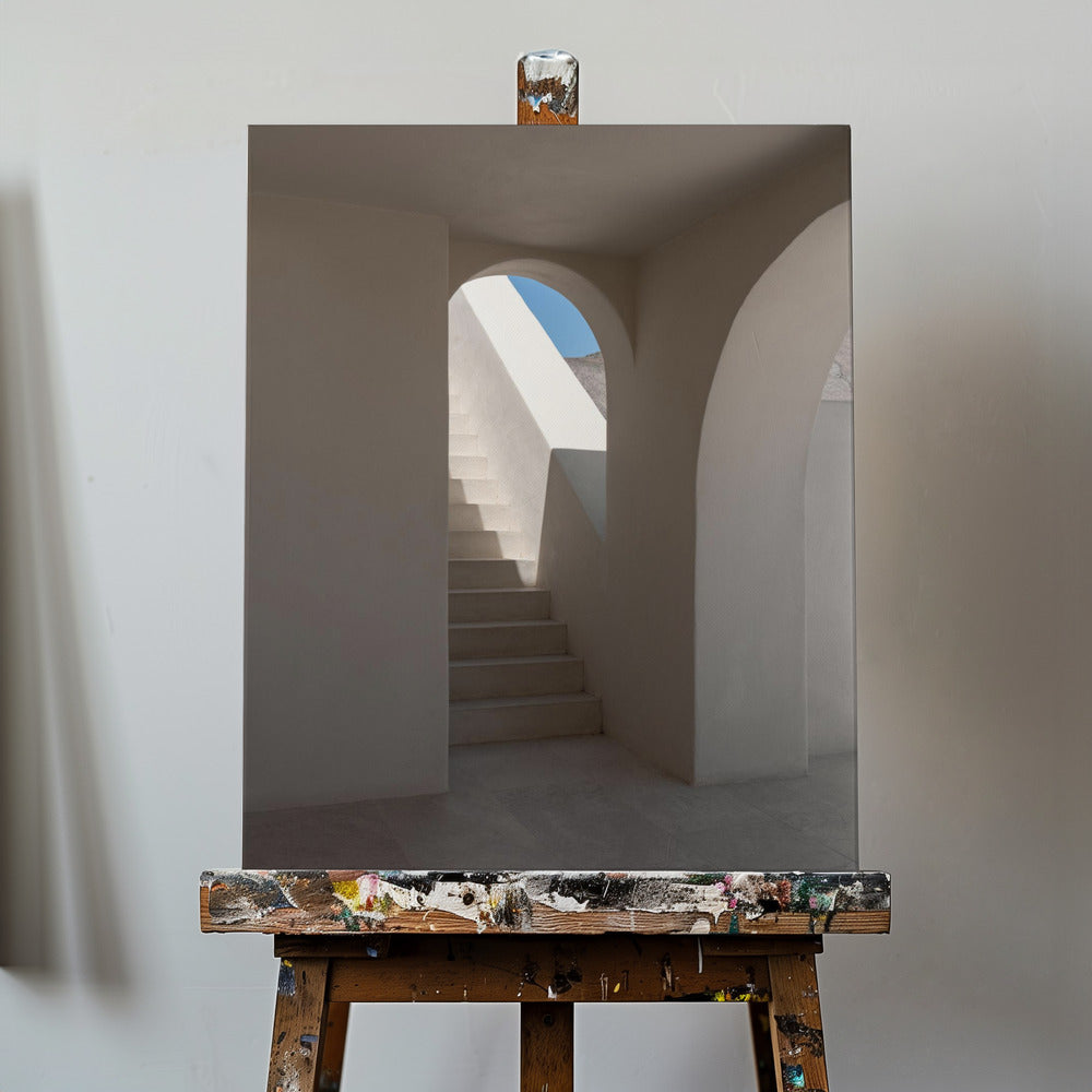 Treppe zum Meerblick | Leinwand-Bilder