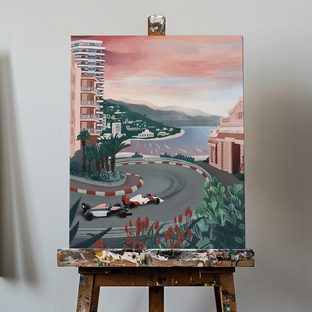 Rennstrecke von Monaco | Leinwand-Bilder