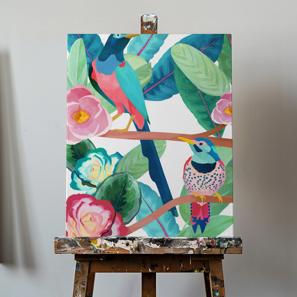 Vögel des Frühlings | Leinwand-Bilder