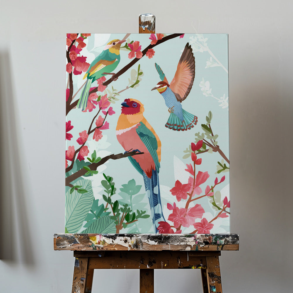 Vögel des Sommers | Leinwand-Bilder