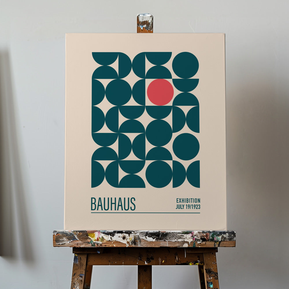 Bauhaus Blaue Kugeln | Leinwand-Bilder