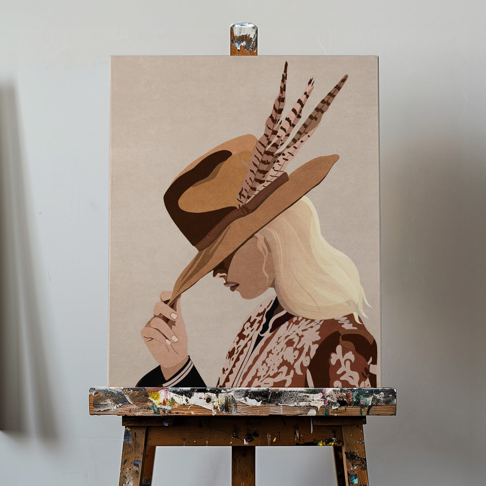 Kowbojka Wydruki na łótnie
