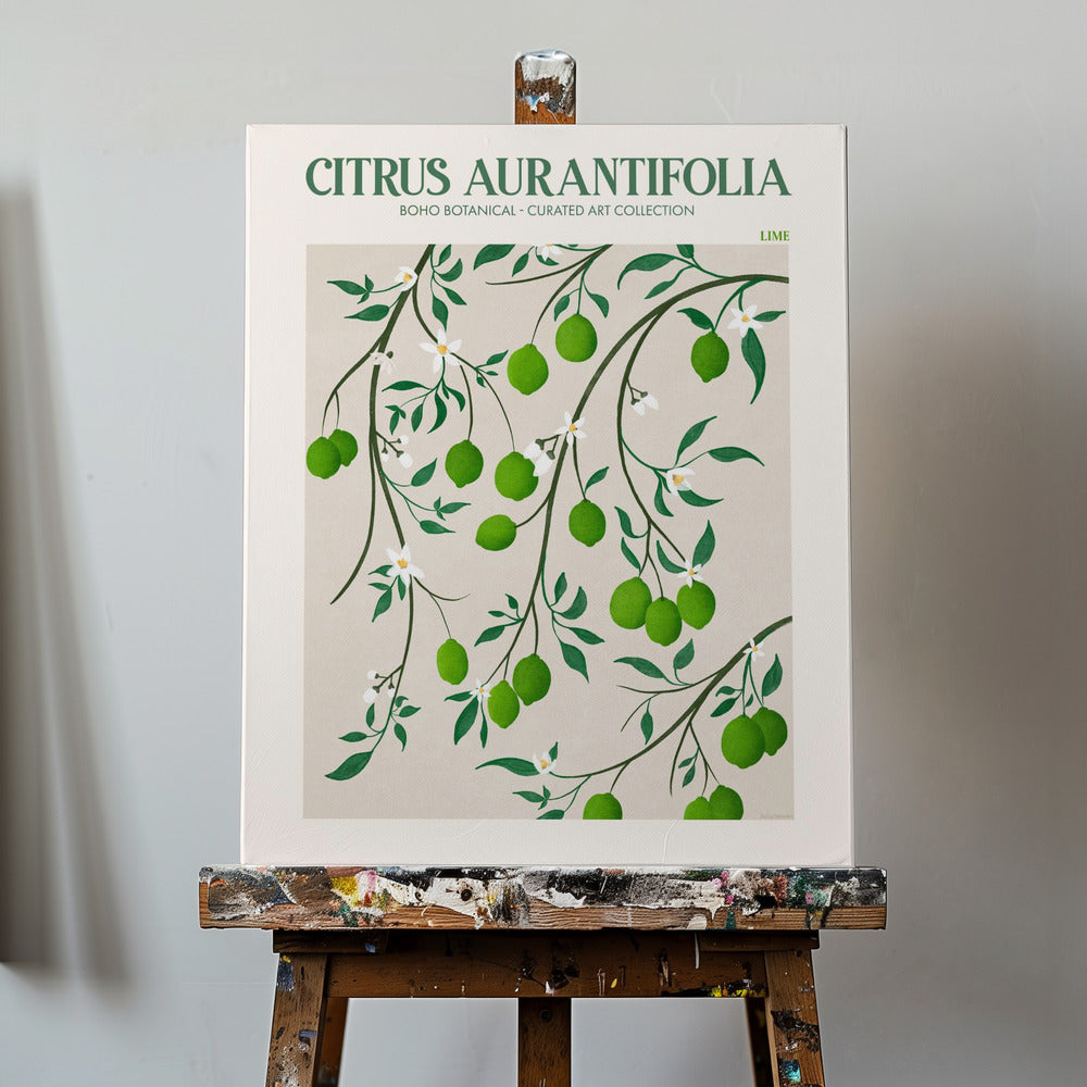 Citrus Aurantifolia - Limonka | Wydruki na łótnie