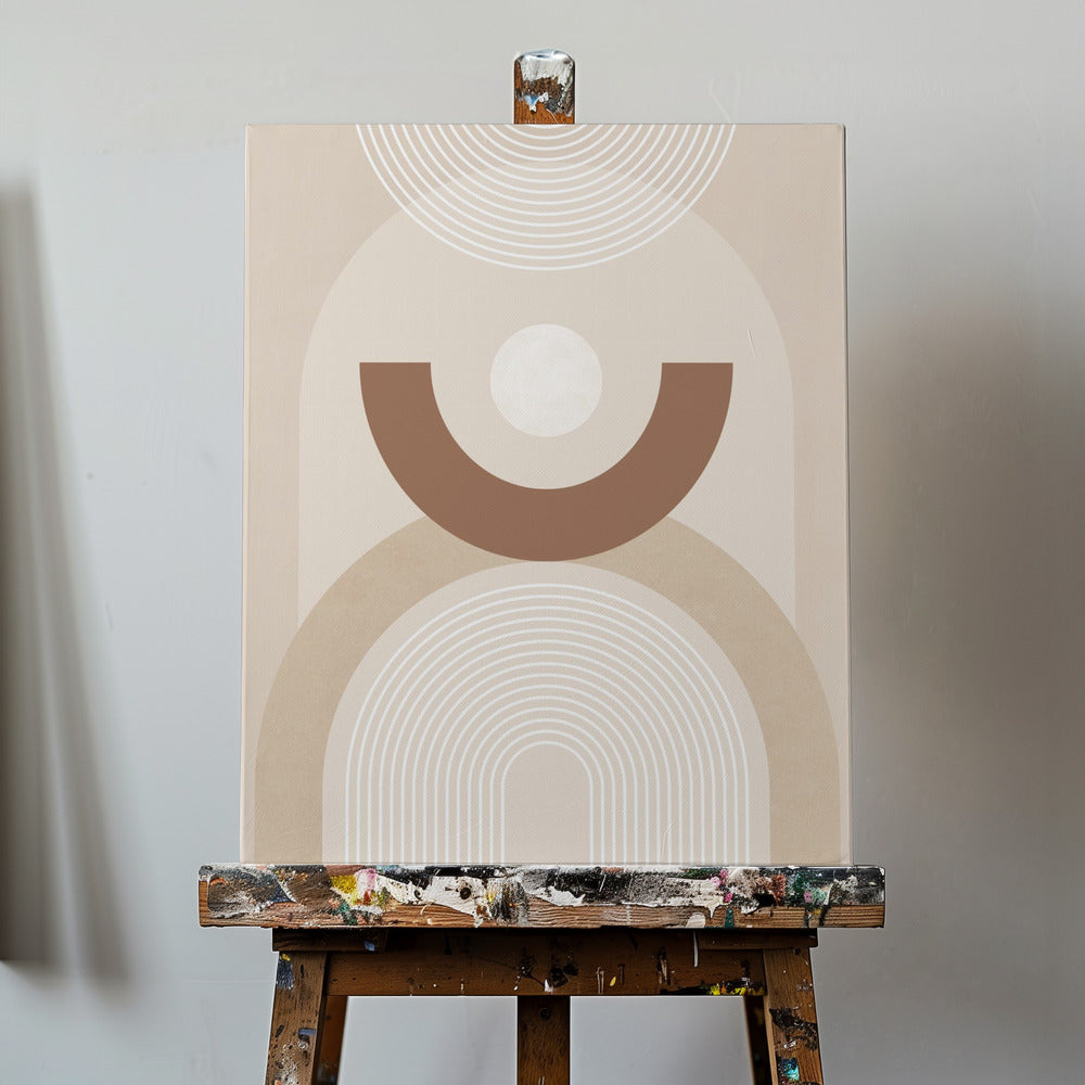 Beige de mediados de siglo Posters  - Impresiones de Arte | Impresiones en Lienzo