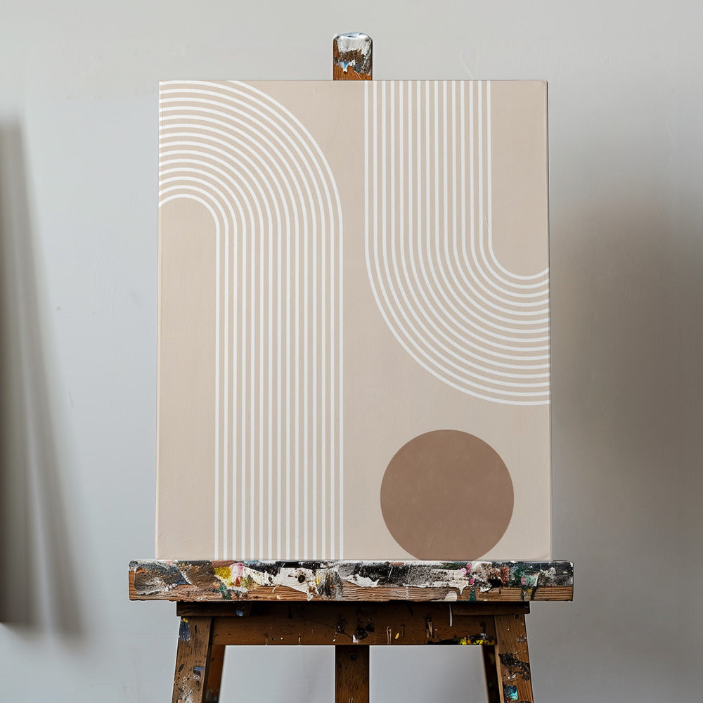 Beige Arc Poster | Canvas