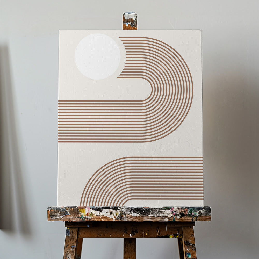 Beige Arc Poster | Canvas