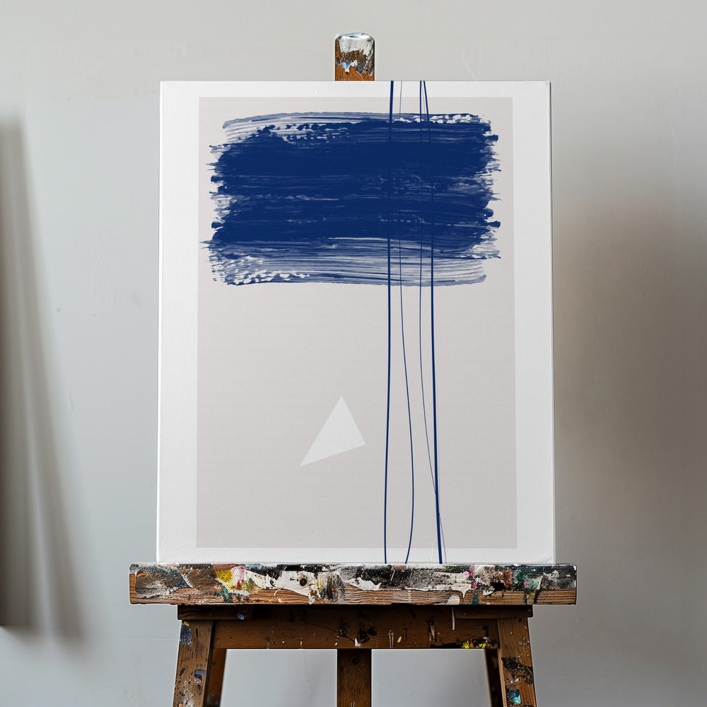 Pinceladas azules atrevidas | Impresiones en Lienzo