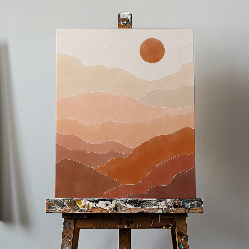 Sonnenaufgang in der Wüste | Leinwand-Bilder