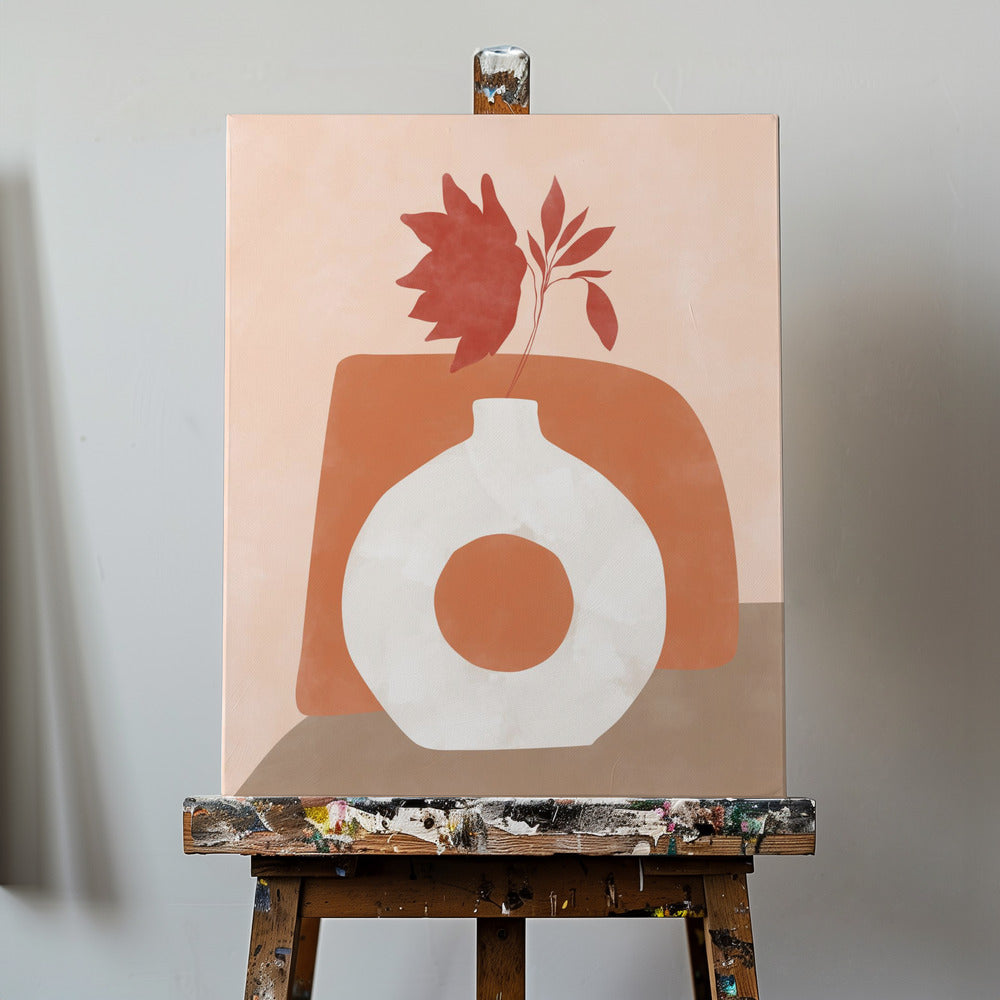 Maljakko ja lehdet | Canvastaulut