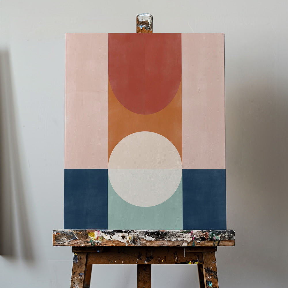 Abstrakti muotoilu geometrisilla muodoilla | Canvastaulut