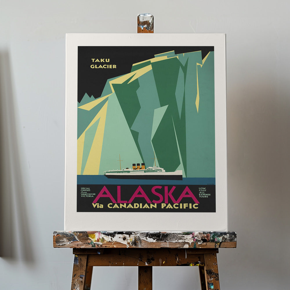 Alaska Kanadan Tyynenmeren kautta. Taku-jäätikkö | Canvastaulut