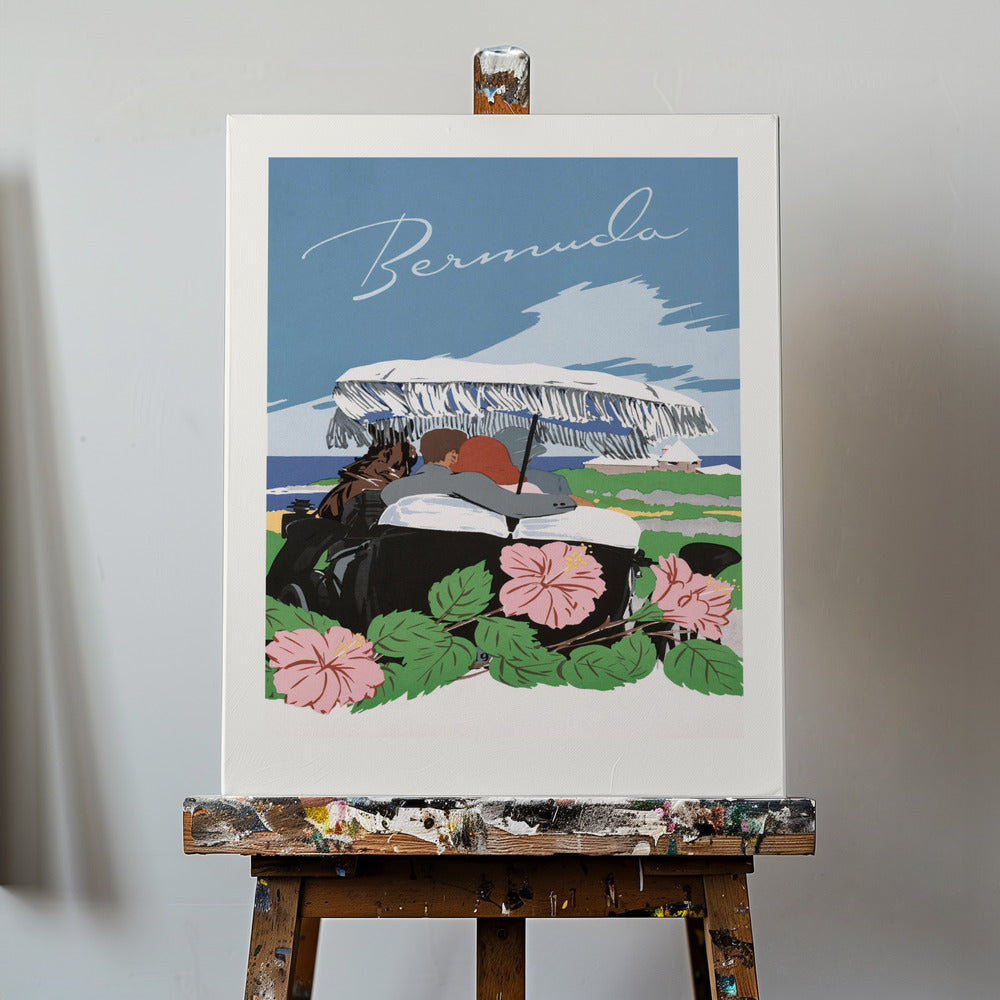 Bermuda (1940 1950) Kirjoittanut Adolph Treidler | Canvastaulut