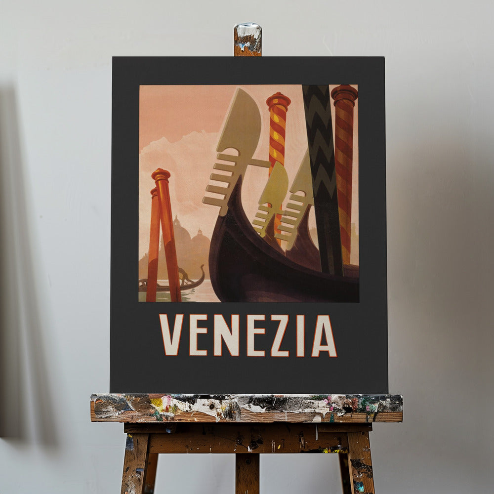 Venedig Plakater - Kunsttryk Mørk | Lærredsbilleder