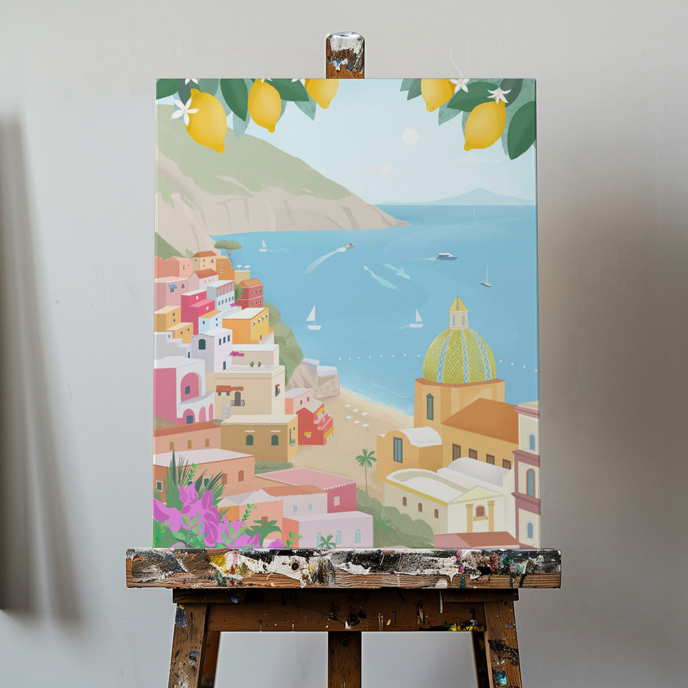 Positano, Włochy | Wydruki na łótnie