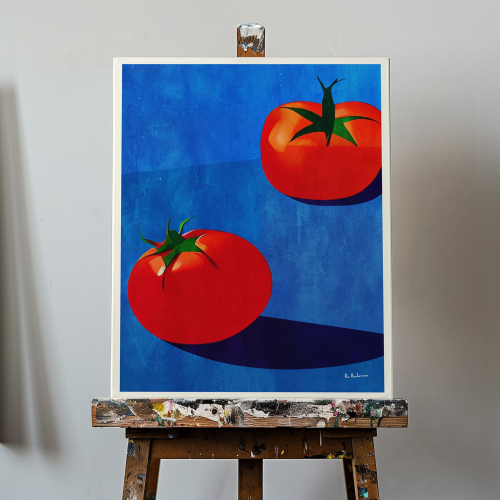 Zwei Tomaten | Leinwand