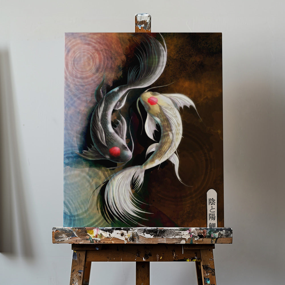 Ciemny Koi | Wydruki na łótnie