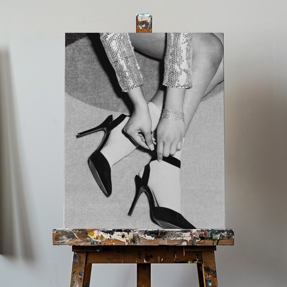 Jalat Juhlat Mustavalkoiset | Canvastaulut