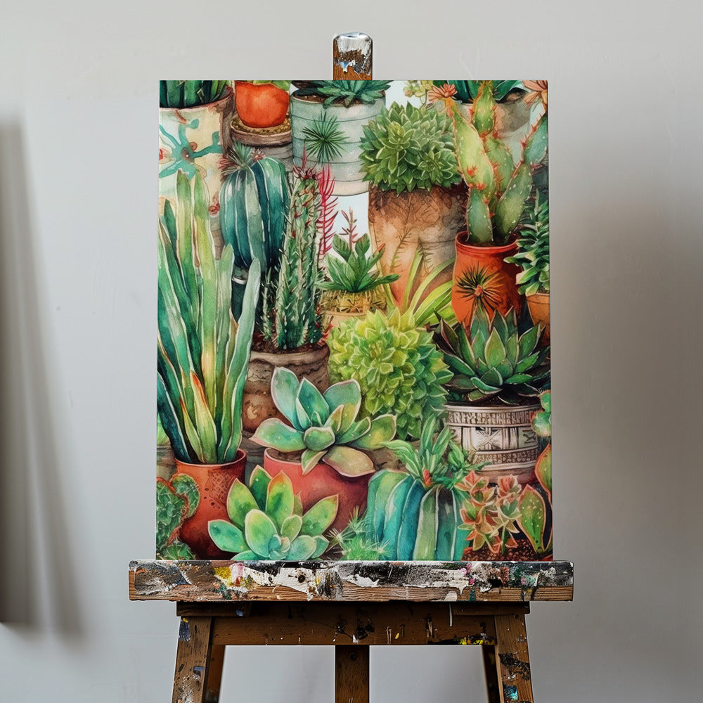Succulents and cactus 13 POTTED FLORALS | Canvas