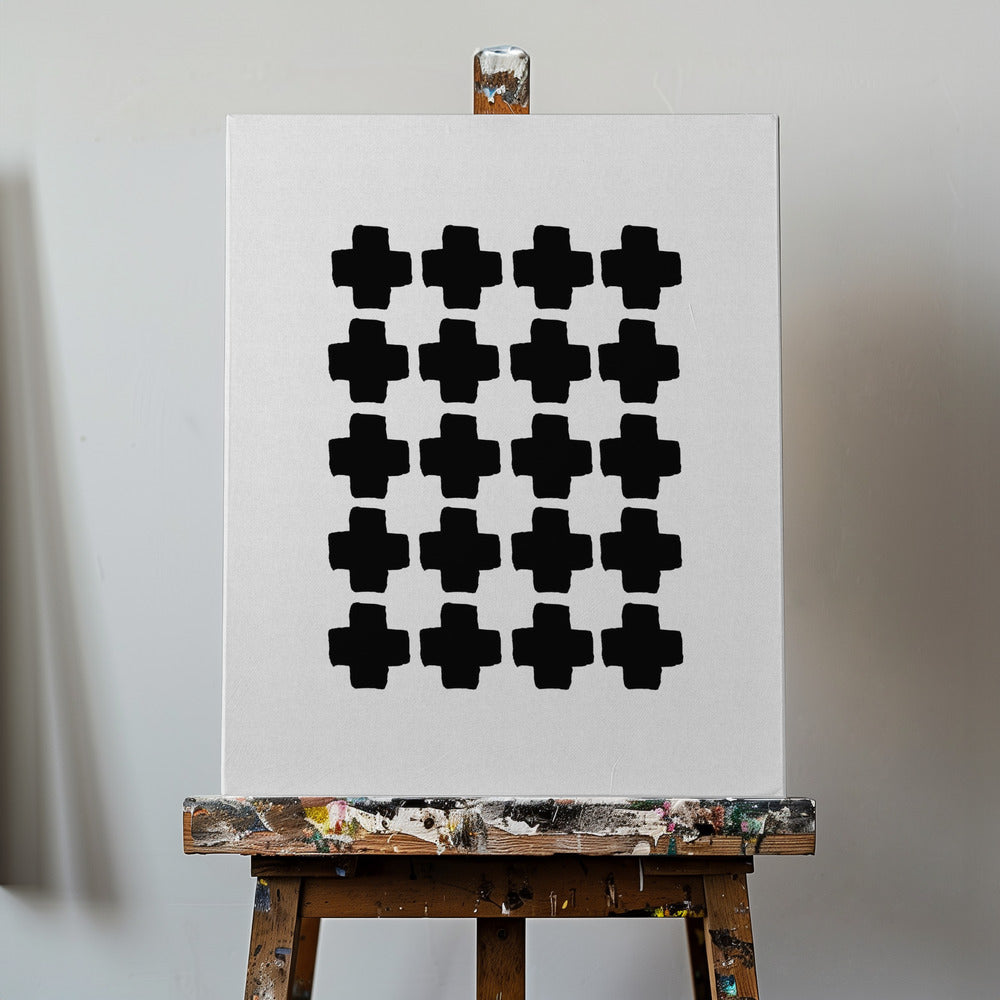 Astratto in bianco e nero III | Stampe su Tela