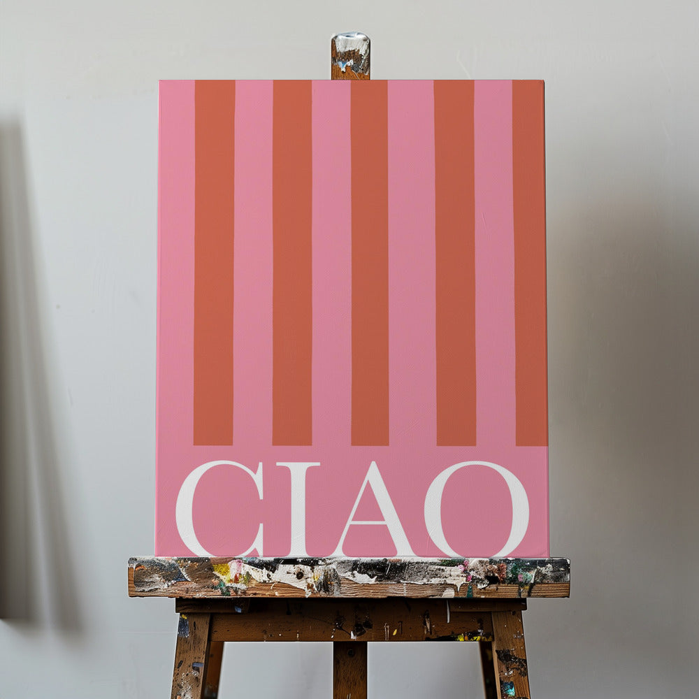 Ciao Streifen | Leinwand