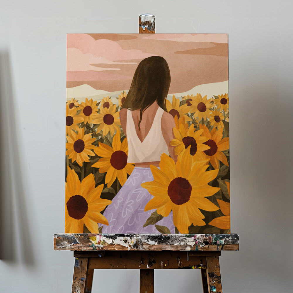 Sonnenblumenabende | Leinwand-Bilder