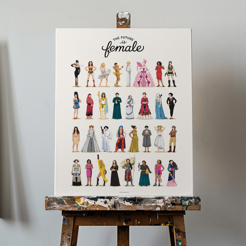 Tulevaisuus on nainen | Canvastaulut