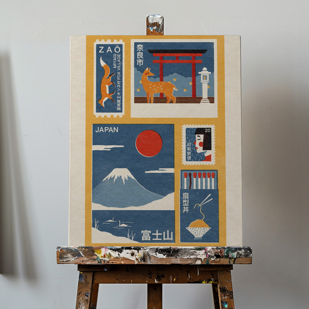 Japanilaiset efemerat | Canvastaulut